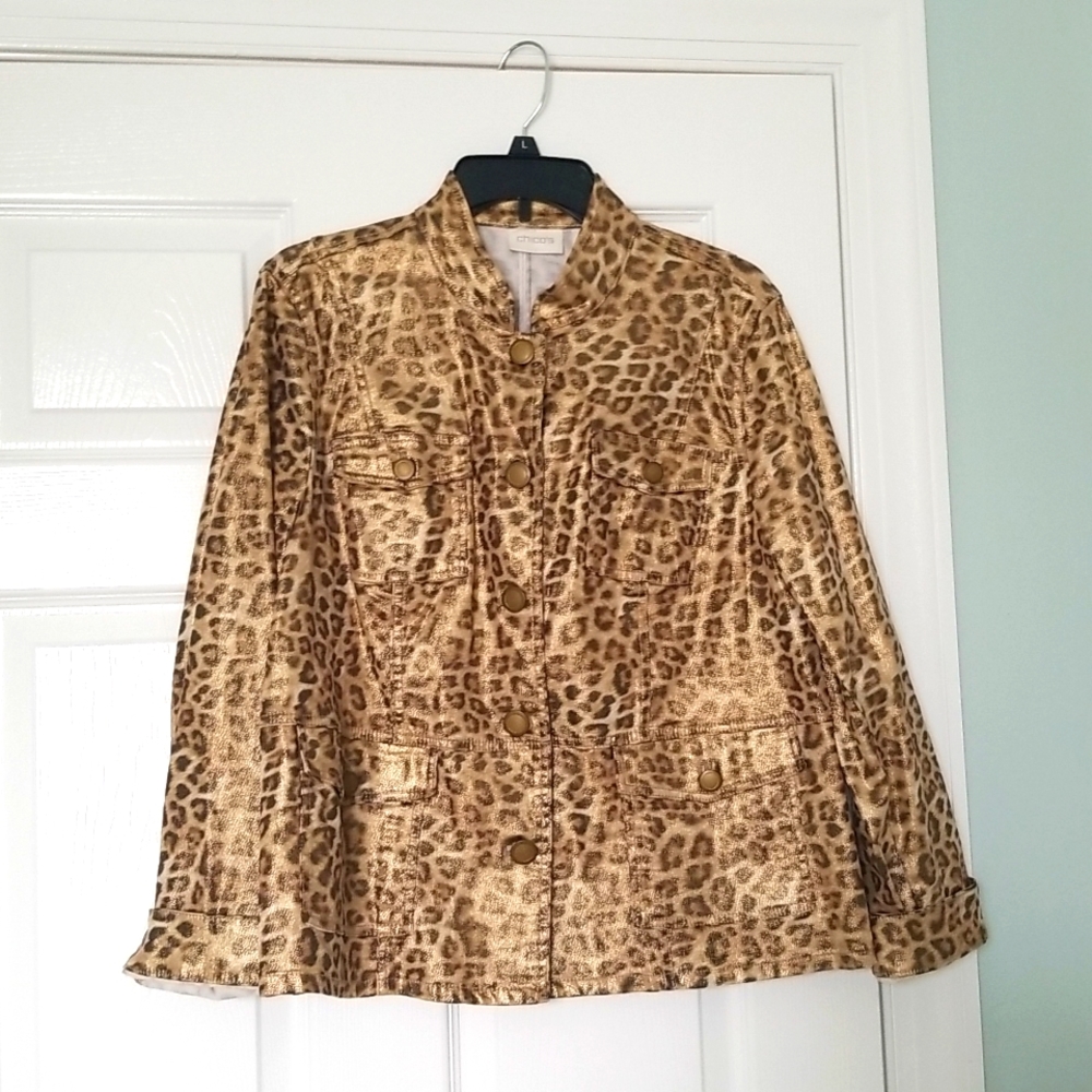 Chicos animal print jacket